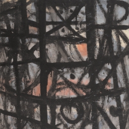 3. The Cage, 1954. Oil on canvas. Collection of the Adolph and Esther Gottlieb Foundation, New York, courtesy of American Contemporary Art Gallery, Munich 5408.