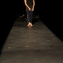 5. The dancer approaches the end of his disrobement.