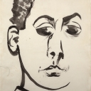 2. Man Ray, Self-Portrait, 1914, ink on paper.  Betsy Wittenborn Miller, New York.  © 2009 Man Ray Trust / Artists Rights Society (ARS), New York / ADAGP, Paris. 