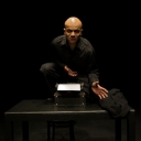 1. The true theatre critic over his typewriter