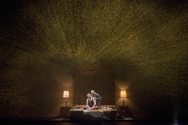 Götterdämmerung, Act II: Andrea Silvestrelli (Hagen) and Gordon Hawkins (Alberich). Photo Cory Weaver. Götterdämmerung, Act II: Andrea Silvestrelli (Hagen) and Gordon Hawkins (Alberich). Photo Cory Weaver.