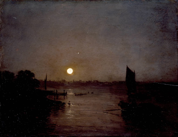 Turner, Moonlight, a Study at Millbank, exhibited 1797.