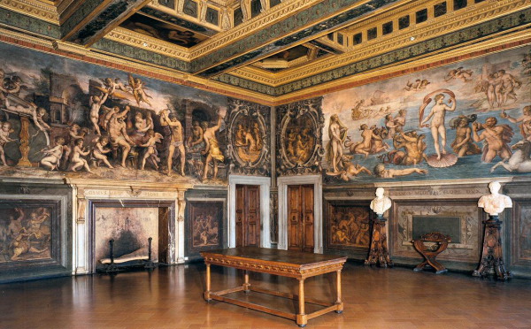 Vasari and team - Apts Giorgio Vasari and assistants, Apartments of the Elements, Room of Uranus and Saturn, Palazzo Vechhio, Florence.
